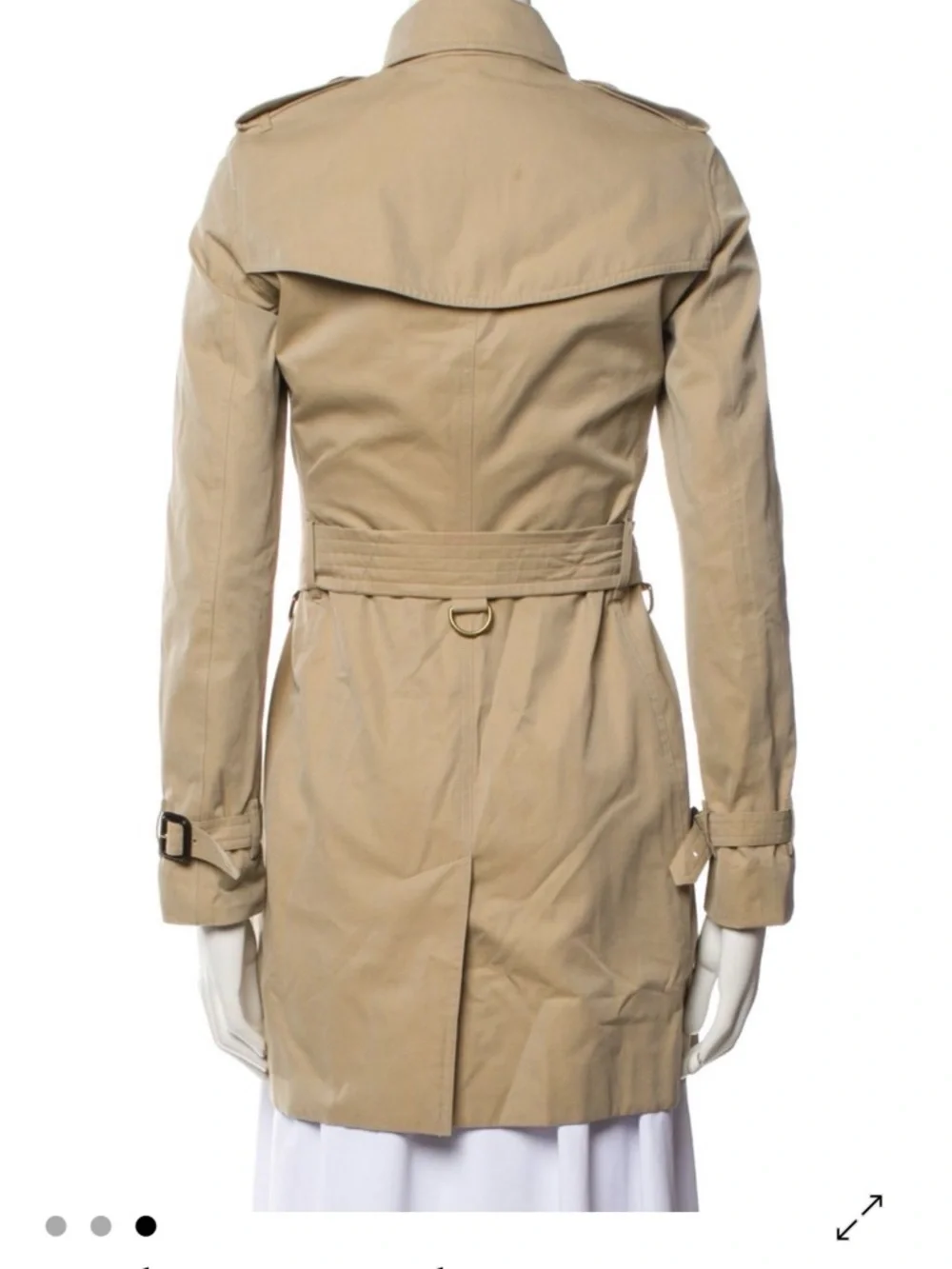 Burberry Tan Trench (“The Kensington” Jacket) - Picture 2 of 2